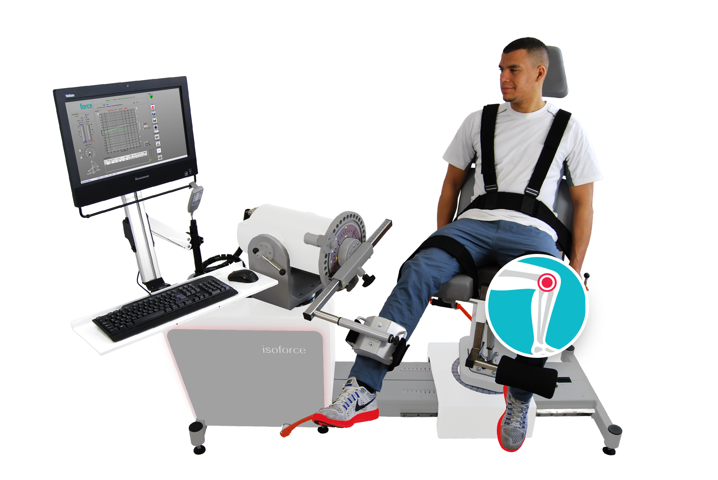 Isokinetic_Isoforce_Knee Isoforce isokinetic testing system